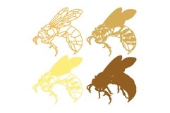 Bee multilayer SVG/ Bee cut file/ 3D layer/ Plywood cutting Product Image 2