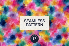 Watercolor Wash Digital Paper | Seamless Rainbow Texture Product Image 3