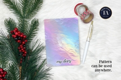 Holographic Pastel Digital Paper, Iridescent Texture Product Image 4