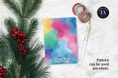 Watercolor Wash Digital Paper | Seamless Rainbow Texture Product Image 4