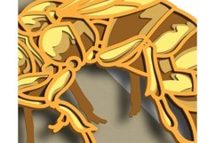 Bee multilayer SVG/ Bee cut file/ 3D layer/ Plywood cutting Product Image 4
