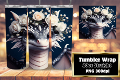 Sublimation Graphics for 20oz Tumbler , Dragon Product Image 1