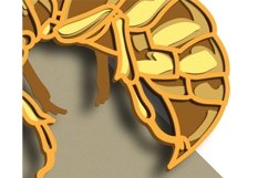 Bee multilayer SVG/ Bee cut file/ 3D layer/ Plywood cutting Product Image 9
