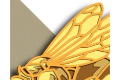 Bee multilayer SVG/ Bee cut file/ 3D layer/ Plywood cutting Product Image 7