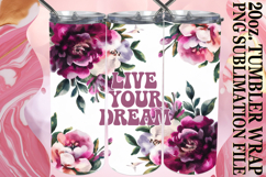 BRIGHT HORIZONS 20oz TUMBLER WRAP, Flower Quote Product Image 1