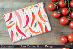 Cutting Board Design | Stripes | chili pepper Product Image 1