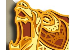 Bear multilayer SVG/ Bear cut file/ 3D layer/ Plywood cut Product Image 10