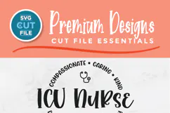 ICU Nurse SVG - a critical care unit nurse svg for crafts Product Image 2