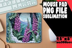 3D Flower Hole Design for Sublimation Mouse Pad PNG Product Image 1