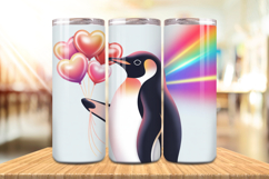 Valentine’s Day Cute Penguin Tumbler Wrap PNG Big Bundle Product Image 5