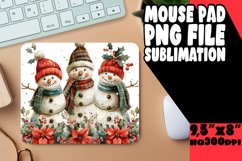 Gingerbread Pattern Mouse Pad Holiday Art Product Image 1