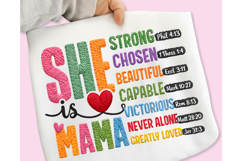 Mother's Day PNG, She is Mom PNG, Faux Yarn Mama PNG, Mother Product Image 2
