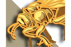 Bee multilayer SVG/ Bee cut file/ 3D layer/ Plywood cutting Product Image 10