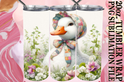 Uplifting Sublimation 20oz tumbler wrap, Goose Product Image 1