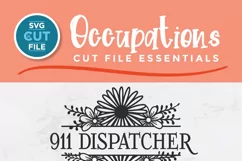 911 Dispatcher floral svg - 911 dispatcher svg with flowers Product Image 2