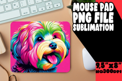 Luminous Mouse Pad PNG Design, Dog Product Image 1