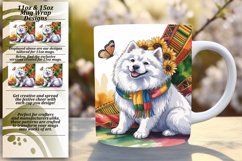 Stunning 15oz Png Mug Wrap Design , Cute Dog Product Image 1