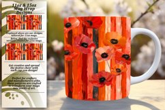 Spring Floral Stripe Mug Wrap - Sublime Springtime Product Image 1