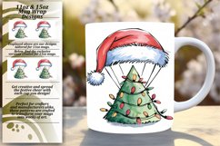 Creative 11oz Mug Wrap Png Template , Holiday Product Image 1