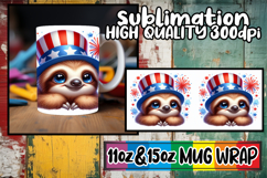 Charming whispers 11oz 15oz sublimation wrap, USA Animals Product Image 1