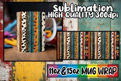Fashionable 3D Leopard Floral Mug Wrap Designs Product Image 1