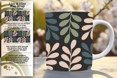 Luxurious 11oz Mug Wrap Png Design , Flowers Product Image 1
