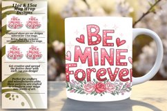 Delightful 15oz Mug Wrap Png Template , Valentines Product Image 1