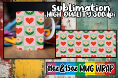 Breathtaking style sublimation 11oz 15oz mug wrap, Valentine Product Image 1