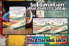 Lively spirit 11oz 15oz mug wrap, Spring Product Image 1