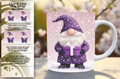 Festive Gnome 11oz 15oz Mug Wrap for Holiday Design Product Image 1