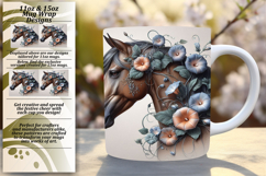 CHARMING 15oz PNG Mug Wrap , Horse Product Image 1