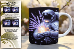 CHIC 11oz PNG Mug Wrap Template , Astronaut Product Image 1