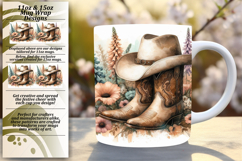 CUSTOMIZED PNG for 15oz Mug Wrap , Western Product Image 1