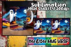 Vibrant escapes 11oz 15oz sublimation wrap, Ghost Product Image 1