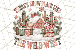 Western Wintertide Christmas Clipart PNG Files Product Image 2