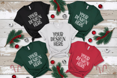 Christmas Family Matching Group Flat Lay T-Shirt Mockups Product Image 1