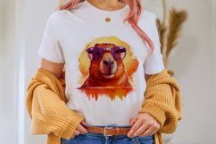 Summer capybara sublimation PNG. Product Image 3