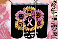 Radiant Mornings 20oz tumbler wrap, Breast Cancer Product Image 1