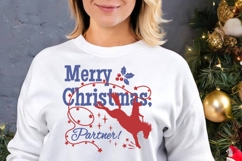 Western Christmas Bundle Cowboy &amp; Cowgirl Holiday Quotes SVG Product Image 3