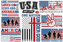 4th of July PNG, independence Day PNG, Faux Yarn Patriotic Product Image 10