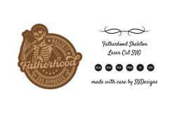 Fatherhood Skeleton Laser Cut SVG Product Image 3