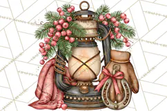 Western Wintertide Christmas Clipart PNG Files Product Image 5