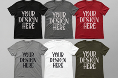 Christmas Family Matching Shirt Mockup | Cozy Boho Flat Lay Product Image 1