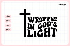 Christian Memorial Quote SVG | Wrapped In Gods Light Product Image 3