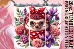 Vibrant Hearts 20oz tumbler wrap, Cute Animals Product Image 1