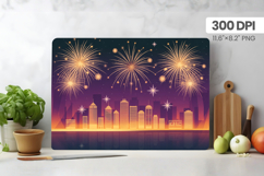 Happy New Year Cutting Board PNG Festive New Year's Eve 2026 Product Image 1