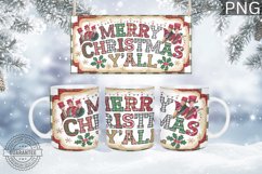 Christmas Mug Wrap Design - Christmas Snowman Sublimation Product Image 4