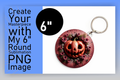 Lovely Circle PNG Coaster Design , 3D Pumpkin Product Image 1