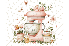 Cottagecore Kitchen Clipart, Vintage Country Floral Kitchen Product Image 3
