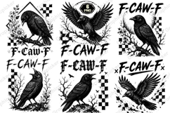 F-CAW-F Funny Halloween PNG, Trending Halloween PNG, Spooky Product Image 1